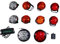 Sertplas Defender LED Scheinwerfer Farbe, Led Licht Upgrade kit, Led Lampe 12 Teile, Deluxe Set Beleuchtung mit E-Zertifikat für Defender Off-Road td4,td5 90/110