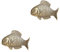 Garneck 2st Messing Karpfen Vintage Fischskulptur Fisch-sammelfigur Desktop-fischverzierung Utensilien-besteckständer Fischornament Aus Messing Fisch Tierfigur Schreibtisch Feng-Shui-Fisch