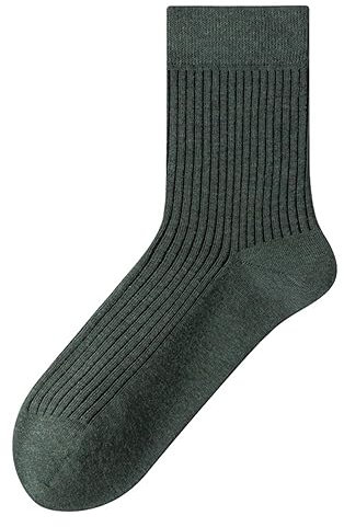 Yizelli 3 Pares Calcetines Media Pantorrilla para Hombres Algodón Calcetines de Media Pantorrilla para Negocios Casuales Otoño Invierno Calcetines (Verde Oscuro)