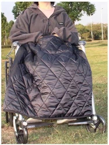 Rollstuhl Fleecedecke, Wasserdicht Rollstuhldecke Mit Taschen Erwachsene Rollstühle Fleece Gefüttert Rollstuhlponcho Kniedecke Rollstuhl Zubehör Für ältere Patienten/Behinderte