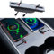 Leikaendi USB Hub Ladegerät für Tesla Model 3 2021-2023 und Model Y 2021-2024 mit 2 einziehbarem Datenkabel, Unterstützung Schnellladen, Mittelkonsole Telefon Ladegerät OEM Docking Station Zubehör