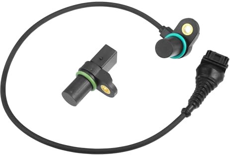 Motoforti Sensore di posizione dell'albero a camme, Sensore di posizione della camma, per BMW 325CI 2001-2006, Metallo ABS, No.12147539165, Nero, 1 Set