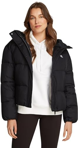 Calvin Klein Damen Pufferjacke Short Hooded Puffer mit Kapuze