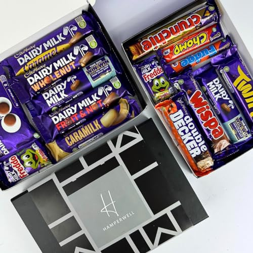 HamperWell Dairy Milk Chocolate Mix & Match XL Letterbox Gift Hamper - choose your combination