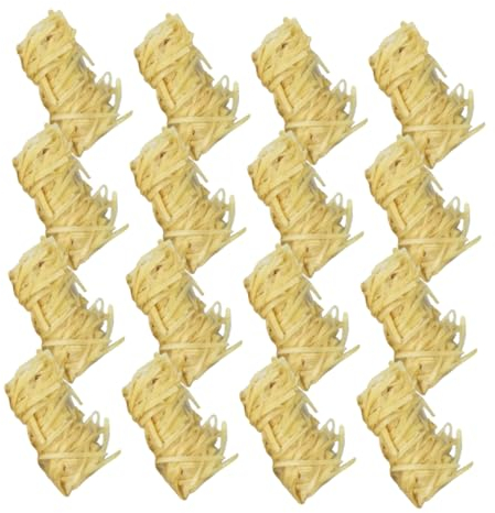 POPETPOP 32St Rolle aus Holzwolle Holzfeueranzünder schnelle Feueranzünder Grill profitieren Zubehör für Campingfeuer Feuerstarter-Sticks hölzern Seidenrolle aus Kohleholz