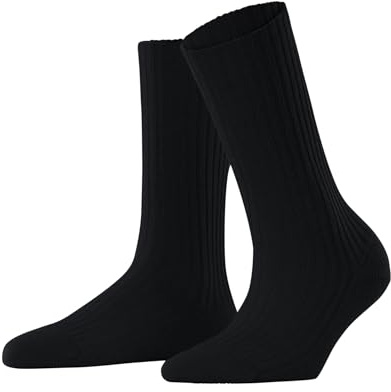 FALKE Damen Cosy Wool Boot Socken atmungsaktive klimaregulierende geruchshemmende nachhaltige Wolle Kaschmir verstärkt flache Naht für druckfreie Fußspitze Business Alltag 1 Paar