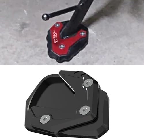 QJY-Motor Part-Store Motorrad Seitenständer Kickstand Erweiterung für H-onda CB750 HORNET 2022 2023 2024 XL750 TRANSALP 2022 2023 2024, QJY-SSE-194-BK