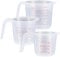 Plastic Measuring Jugs | BPA Free Transparent Microwavable Jugs | 60 Degrees Heat Resistant (250,500,1000ml)