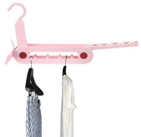 Percha para Secado de Ropa, Percha para Tenedor de Ropa - Colgador organizador de lavandería plegable que ahorra espacio - Colgador de secado de ropa retráctil con múltiples orificios para hotel, camp