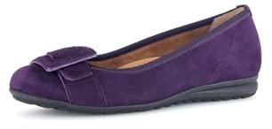 Gabor Damen Klassische Ballerinas, Frauen Flats,klassisch elegant,Ballerinen,Halbschuhe,Sommerschuhe,Slipper,Ballett-Schuhe,Purple,37.5 EU / 4.5 UK