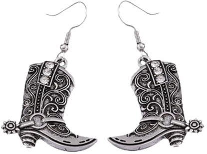 Goiern Western Cowgirl Stiefel Ohrringe Rodeo Country Ohrringe Vintage Stiefel Western Ohrringe Tropfen Ohrringe für Frauen und Mädchen