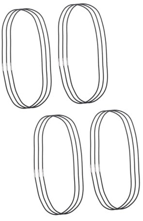 Lurrose 12stücke Elastische Notizbuch-bänder Metallverschluss Schwarz Für Lederjournale Und Tagebücher Langlebige Ersatzbänder Für Notizbuch-zubehör
