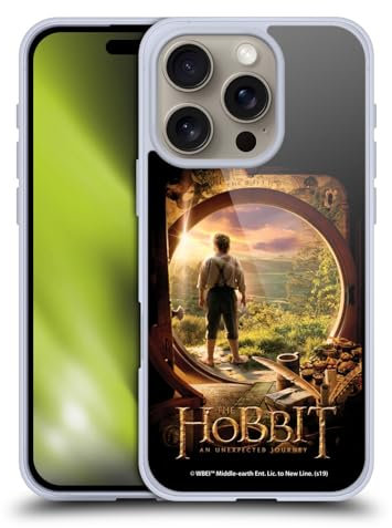 Head Case Designs Offizielle The Hobbit An Unexpected Journey Hobbit in der Tür Schluessel Kunst Gelhülle [Militärischer Schutzgrad] Kompatibel Mit Apple iPhone 16 Pro Und Kompatibel Mit MagSafe