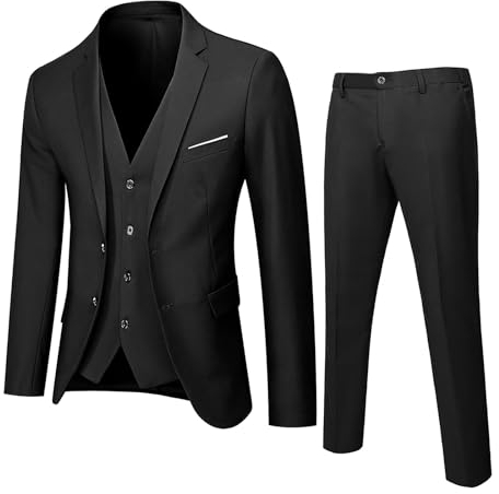 Generisch Meine bestellungen anzeigen, Anzug Herren Modern Anzug 3 Teilig Slim Fit Smoking Anzug Klassische Komplett Business Herrenanzug Herren Anzug Komplett Set, 1 Euro Artikel
