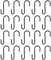 iLamvie 20 Pack S Hooks, Stainless Steel Hooks for Hanging, S Hooks, Small Heavy Duty Hooks, Double Hooks, Hanging Hooks for Kitchen, Bathroom, Bedroom and Office (Black)