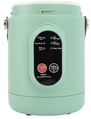 Pentola Elettrica Portatile, Mini Pentola Multifunzione Fornello da Viaggio da 500 W in Acciaio Inossidabile per Casalinghe Uomini D'affari e Viaggiatori (Spina europea 220 V)