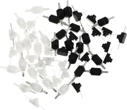 YARNOW 50piezas Linterna Eléctrica Botón De Encendido y Apagado Accesorio De Unidades