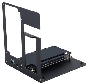 GOLDSOUN Externes GPU-Gehäuse, kompatibel mit Thunderbolt 3/4, eGPU-Dock für Laptops und Gaming-Handhelds, externes Grafikkarten-Dock, kompatibel mit NVIDIA/AMD PCIe (externes GPU-Gehäuse)