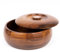 PR INTERNATIONAL Wooden Chapati Box, Sheesham Wood, Round Hot Pot casserole For kitchen, Roti Dabba With Lid