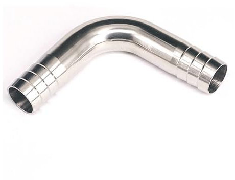 JINFEUGE Schlauch Mit Widerhaken 304 Edelstahl Sanitär 90 Grad-Rohrverschraubung Mit Winkelstück Für Heimwerker, Winkelstücke, Schlauchverbinder, Zubehör/51Mm