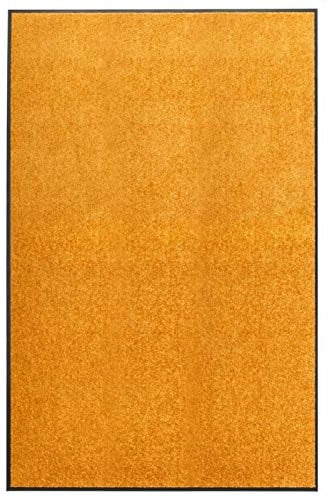 Xichuzi Fußmatte Waschbar Orange 120x180 cm, Schmutzfangmatte, Fußabtreter, Schuhmatte, Türmatte, Türvorleger, Aussenbereich, Eingangsteppich - 323456