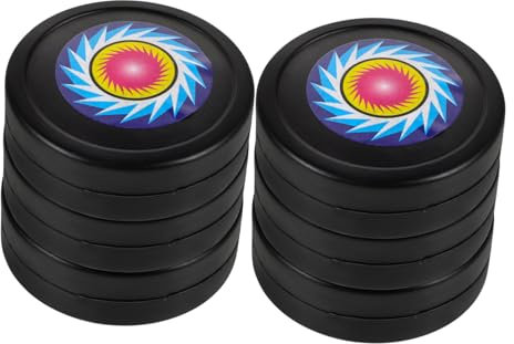 MOBUTOFU 6stücke Floorhockey-Puck Eishockeybälle Hockeybälle Für Junge Mädchen Und Erwachsene Straßenhockeybälle Sport-Eishockey-Pucks Hockey-trainingszubehör Plastikhockey-Puck Übungshocke