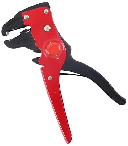 AUNEK Insulated Wire Stripper, Adjustable Cable Stripper Tool Eagle Beak Design, Wire Strippers Electrical for 14-24 AWG Cables, Wire Cutters and Cable Strippers for Industrial, Home Repair