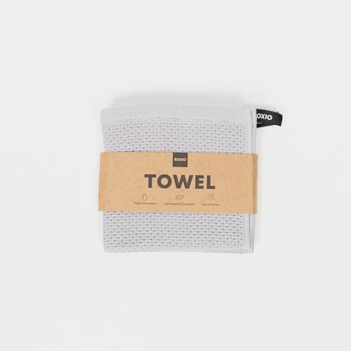 BOXIO - Serviette : 2 serviettes polyvalentes en coton 34 x 34 | Torchon de vaisselle, serviette d'invité, torchon de nettoyage et torchon de cuisine en un - Chiffon en coton lavable comme