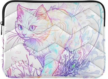 Laptop Sleeve Case 15-16 Inch Waterproof Case for Laptop Beauty Ragdoll Cat Computer Bag for Work Journey