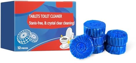 WC Wasserkasten Tabletten Tabs,Stücktoilettenreiniger Blaue,Spülkasten Reiniger Wc Tabs Spülkasten Verhindert Gerüche,12PC