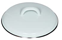 Riess, 0096-006, Deckel mit Chromrand 14, CLASSIC - BUNT/PASTELL, Farbe Türkis, Durchmesser 14 cm, Höhe 4.4 cm, Emaille, optional zu Töpfen und Kasserollen