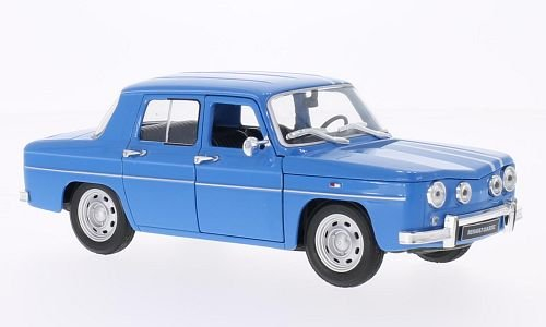Renault R8 Gordini, hellblau/Weiss, Modellauto, Fertigmodell, Welly 1:24