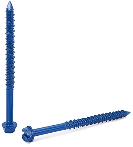 Confast 1/4 X 3-1/4 Hex Head Concrete Screw Anchor with Drill Bit (100 Per Box)