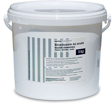Bicarbonate de soude. Qualité Alimentaire. pour Le Jardin et la Maison. - Seau 5 kg