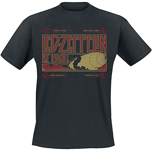 Led Zeppelin LZTS14MB02 T-Shirt, Black, Medium