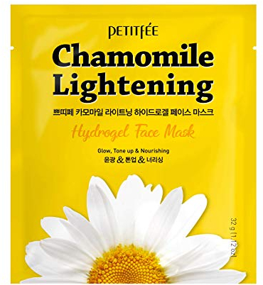 Petitfee Chamomile Light. Hydrogel Face Mask (5)