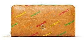 Desigual Damen Mone_Intra Zip Around Geldbörse Beige (Camel)