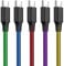 SCHITEC USB C Charger Cable, 5 Pack PVC Type C Fast Charging Data Cable for Samsung Galaxy S21 S20 S10 S9 + S8 Plus Note 9 8, LG G5, Google Pixel XL and More USB-C Devices