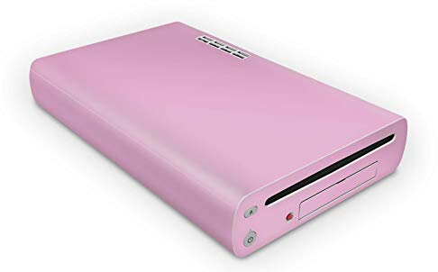 Skins4u Konsolen Skin Aufkleber für Nintendo Wii U (WiiU) Design Modding Schutz Folie Decal Vinyl Sticker Solid State Pink