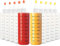 Youngever 10 Pack Re-usable 250ML Plastic Squeeze Bottles, Plastic Sauce Bottles