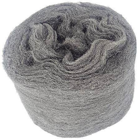 AKORD 120 g Steel Wire Wool, Grade 0000 Steel Wool Wire Wool for Glass Furniture Polishing Cleaning