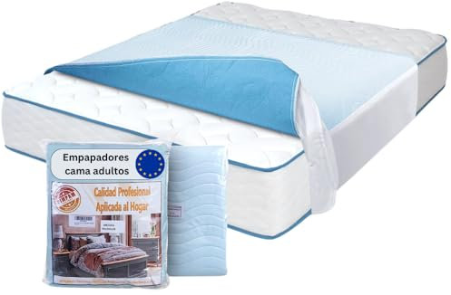 PimPam Factory Inkontinenzunterlage Waschbar mit Flügeln Stück 2 - wasserdichte Matratzenauflage - 135 x 85 cm - Extrem Saugfähige - Waschbare Inkontinenz ‑ Betteinlagen