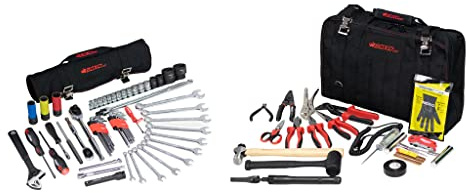 BOXO USA PA916 Werkzeugtasche für Geländewagen, robuste Rolle und 80-teiliges Werkzeugset – Abenteuer-Reparaturwerkzeuge