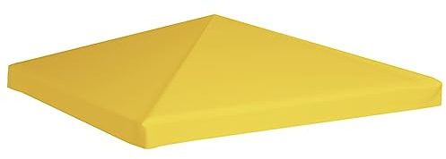 vidaXL Pavillondach Wasserbeständig Pavillon Partyzelt Gartenzelt Dachplane Ersatzdach Ersatz Dach Plane Pavillonplane 270g/m² 3x3m Gelb