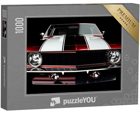 puzzleYOU: Puzzle 1000 Teile „Klassischer Sportwagen: Muscle Car Chevrolet Camaro“ – aus der Puzzle-Kollektion Autos