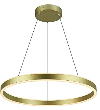 SLV Pendelleuchte ONE 60 PHASE up/down / Wohnzimmer-Lampe, Innen-Beleuchtung, Hänge-Leuchte Esszimmer, LED, Decken-Leuchte / 2700/3000K 24W 820 / 830lm messing dimmbar