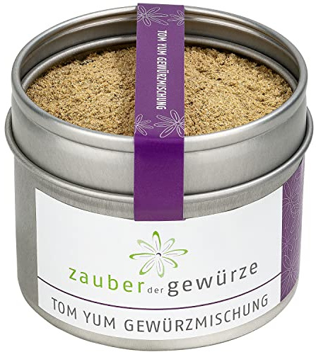 Zauber der Gewürze Tom Yum Gewürzmischung - aromatische Gewürzmischung für thailändische Gerichte wie Tom Yum Gung Suppe oder Kokossuppe, Top-Qualität in wiederverschließbarer Aroma-Dose, 45 g
