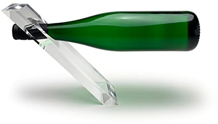 LOBOTEC Flaschengeist Magischer Weinhalter aus hochwertigem Acrylglas handgefertigt, für Weinflaschen und Flaschen Single, Geschenkidee für Weinliebhaber, Deko Weinständer stehend.