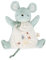 KALOO - Kleine Lieder – Schmusetuch mit grüner Maus – Schmusetuch für Babys – Plüsch Handpuppe 24 cm – Erlebnisspiel – ab Geburt, K210003, grün