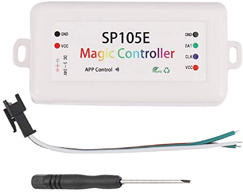 Bluetooth-Controller SP105E APP WS2811 WS2812B WS2801 SK6812 APA102 individuell adressierbar programmierbar LED Pixel-Modul Anzeigeleuchte DC5V-24V für iOS /